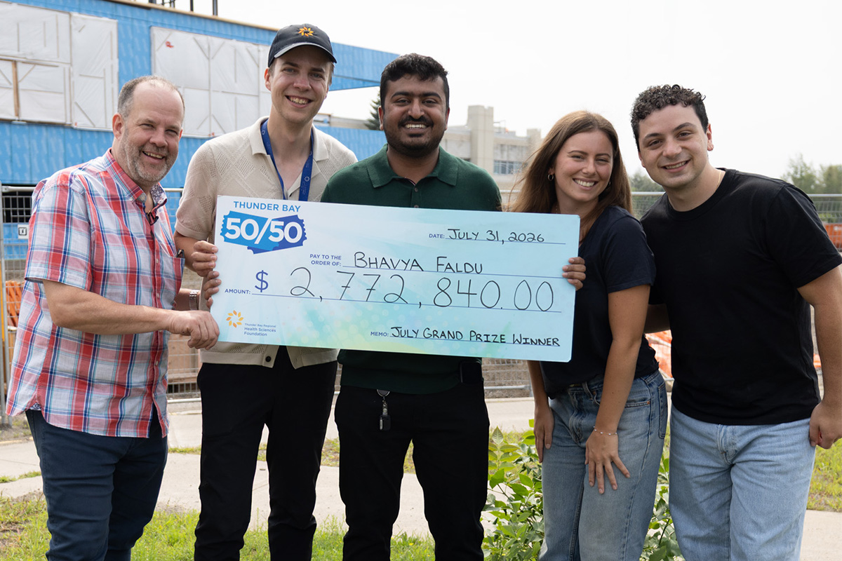 BHAVYA FALDU FROM THUNDER BAY WINS $2,772,840 IN JULY'S 50/50!