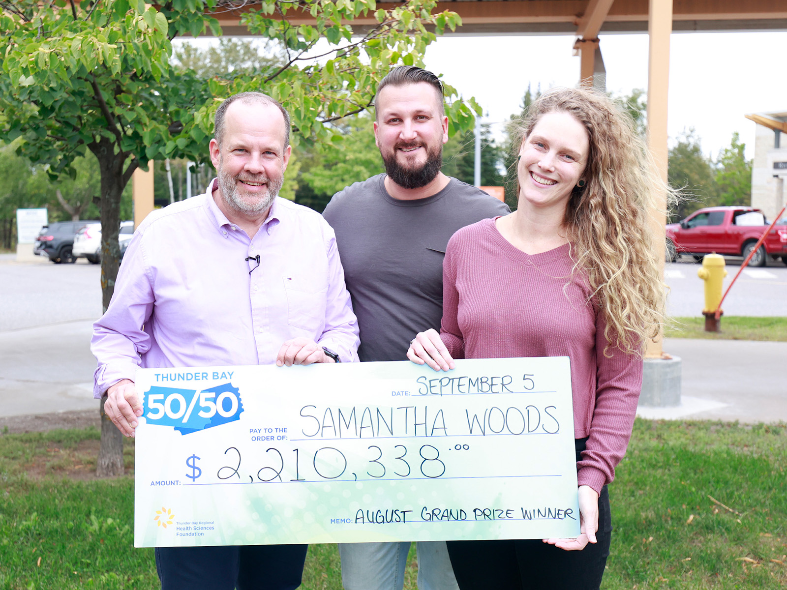 Samantha Woods wins $2,210,338 in August's 50/50!