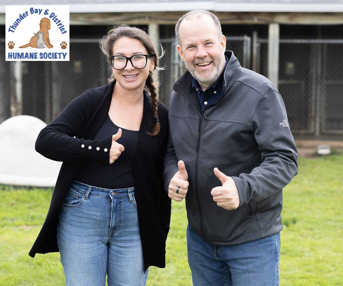 The 2024 Thunder Bay 50/50 partnership with the Thunder Bay & District Humane Society, which led to 44 pet adoptions